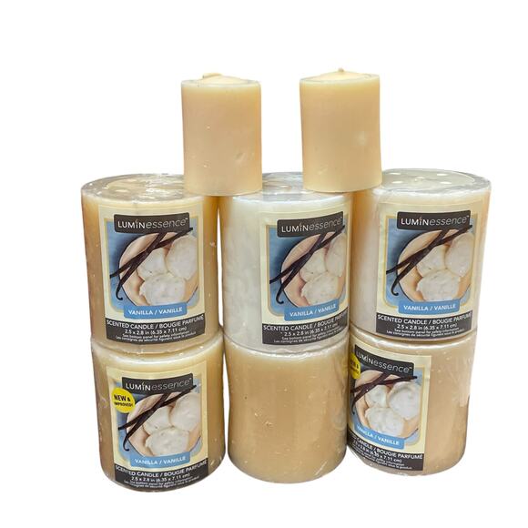 Luminessence Vanilla Scented Candle 7oz Hostess Housewarming Lot of 8 Gift Decor - Picture 5 of 11